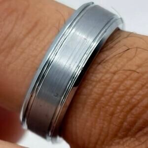 Silver Triton Tungsten Carbide Men’s Ring